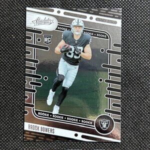 2024 Panini Absolute #113 Brock Bowers RC Rookie Las Vegas Raiders